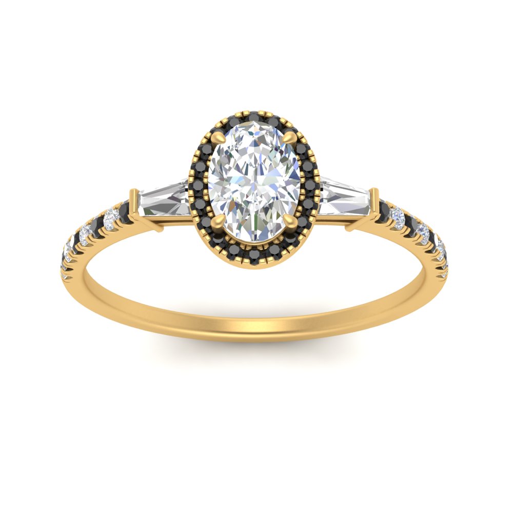 baguette-oval-shaped-halo-accented-black-diamond-engagement-ring-in-yellow-gold-FD10047OVRGBLACKANGLE5-NL-YG