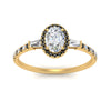 Load image into Gallery viewer, baguette-oval-shaped-halo-accented-black-diamond-engagement-ring-in-yellow-gold-FD10047OVRGBLACKANGLE5-NL-YG_38700718-8089-4226-8dab-63ff9b97f118