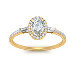 Load image into Gallery viewer, baguette-oval-shaped-halo-accented-diamond-engagement-ring-in-yellow-gold-FD10047OVRANGLE5-NL-YG