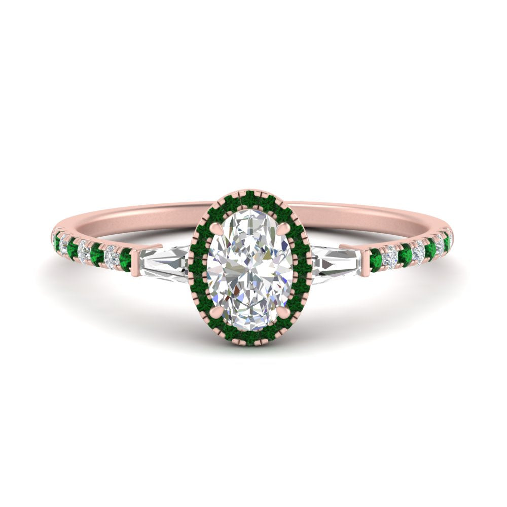 baguette-oval-shaped-halo-accented-emerald-engagement-ring-in-rose-gold-FD10047OVRGEMGR-NL-RG