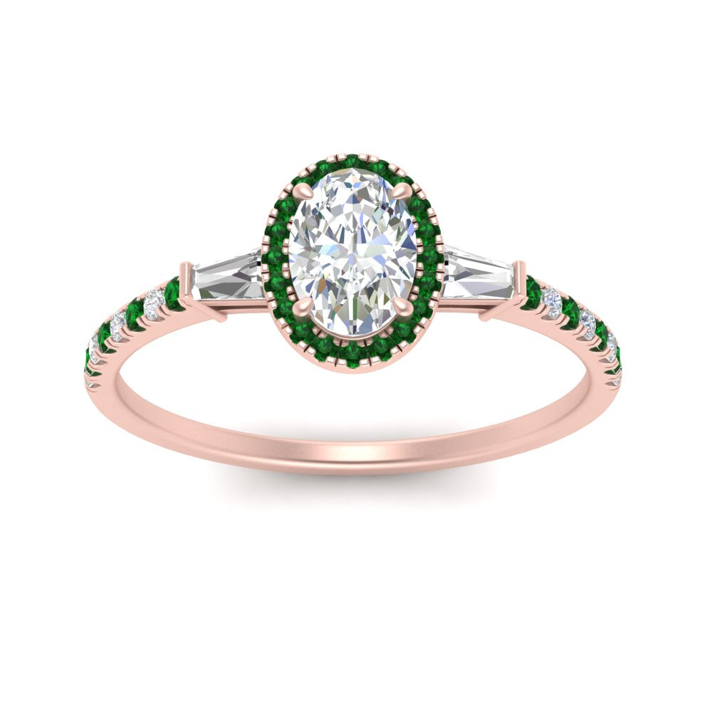 baguette-oval-shaped-halo-accented-emerald-engagement-ring-in-rose-gold-FD10047OVRGEMGRANGLE5-NL-RG