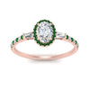 Load image into Gallery viewer, baguette-oval-shaped-halo-accented-emerald-engagement-ring-in-rose-gold-FD10047OVRGEMGRANGLE5-NL-RG_85af10b4-25b5-40d6-aa2b-0f83e59252b6