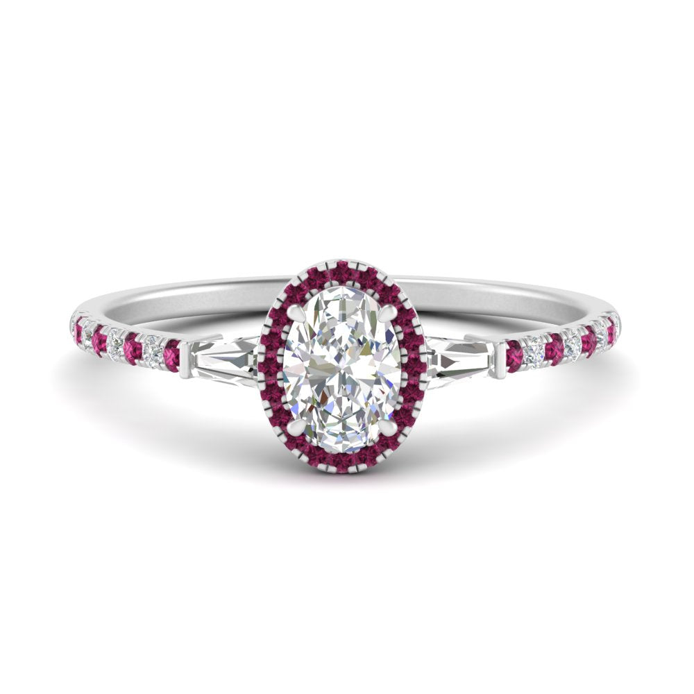 baguette-oval-shaped-halo-accented-pink-sapphire-engagement-ring-in-white-gold-FD10047OVRGSADRPI-NL-WG