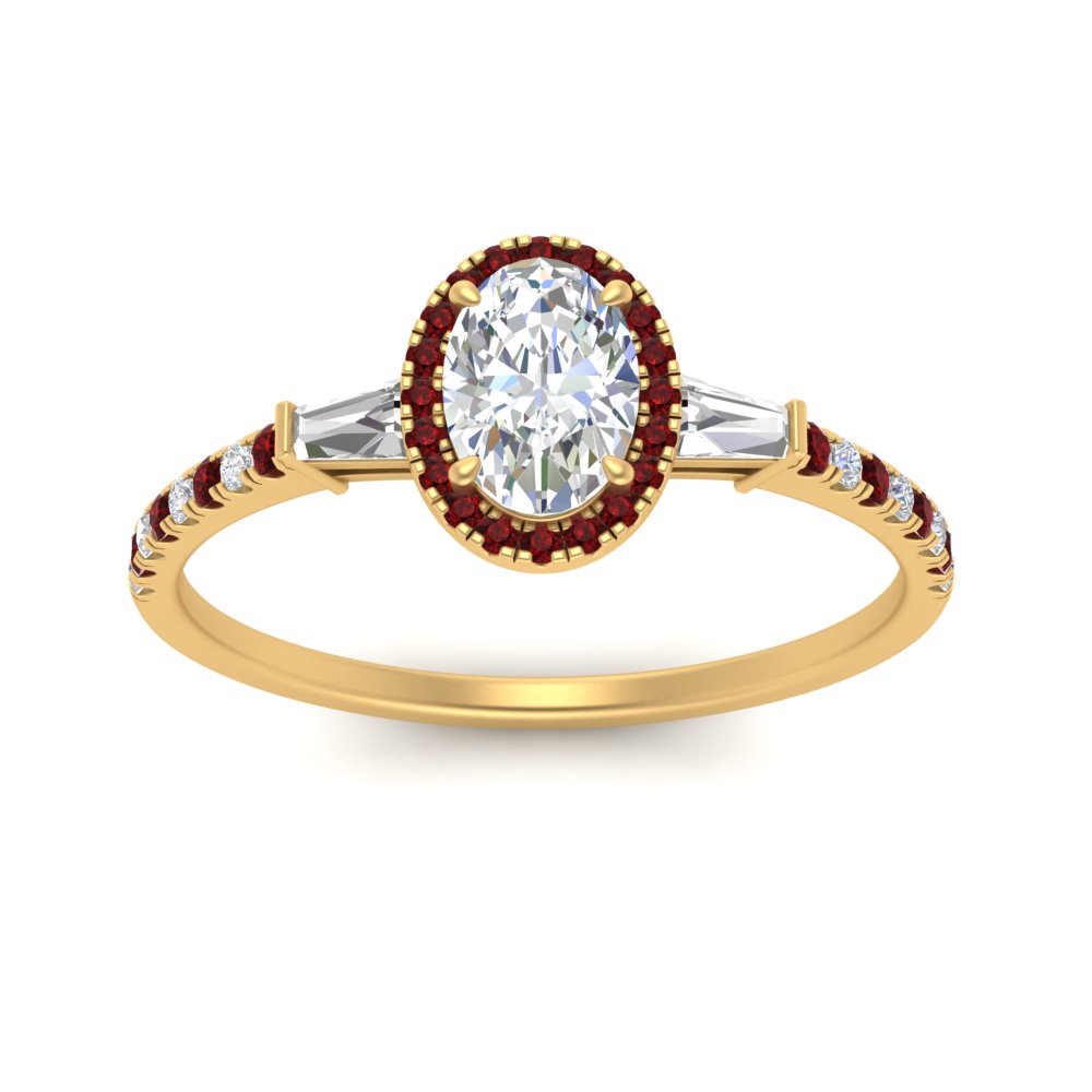 baguette-oval-shaped-halo-accented-ruby-engagement-ring-in-yellow-gold-FD10047OVRGRUDRANGLE5-NL-YG