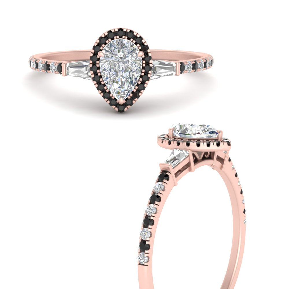 baguette-pear-shaped-halo-accented-black-diamond-engagement-ring-in-rose-gold-FD10047PERGBLACKANGLE3-NL-RG