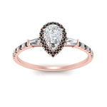 Load image into Gallery viewer, baguette-pear-shaped-halo-accented-black-diamond-engagement-ring-in-rose-gold-FD10047PERGBLACKANGLE5-NL-RG