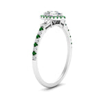 Load image into Gallery viewer, baguette-pear-shaped-halo-accented-emerald-engagement-ring-in-white-gold-FD10047PERGEMGRANGLE2-NL-WG