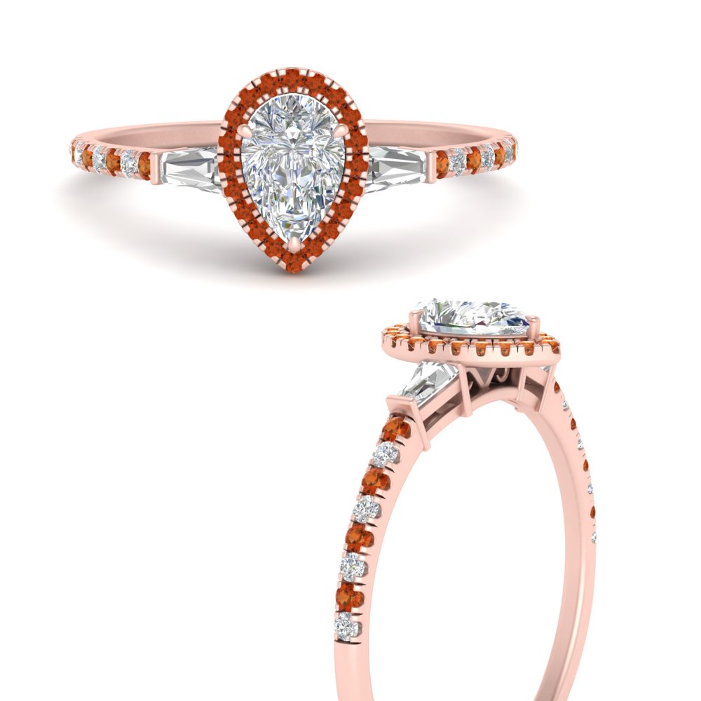 baguette-pear-shaped-halo-accented-orange-sapphire-engagement-ring-in-rose-gold-FD10047PERGSAORANGLE3-NL-RG