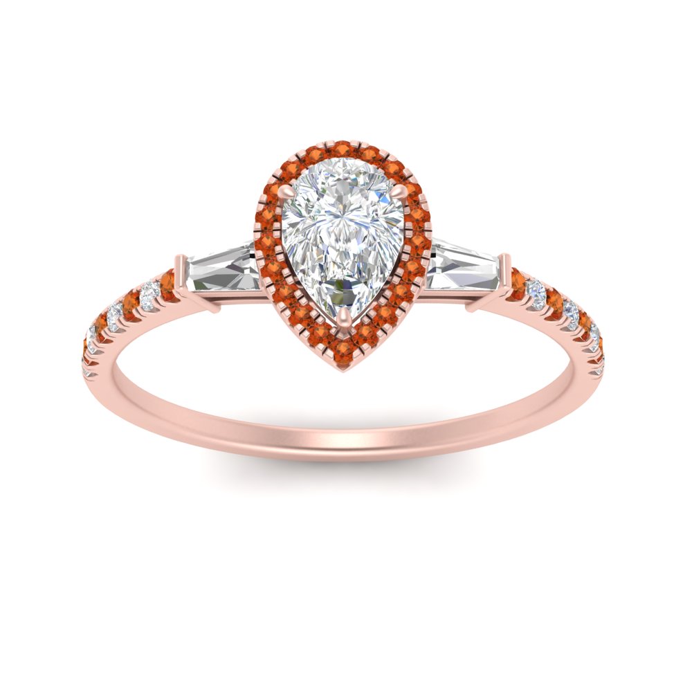 baguette-pear-shaped-halo-accented-orange-sapphire-engagement-ring-in-rose-gold-FD10047PERGSAORANGLE5-NL-RG