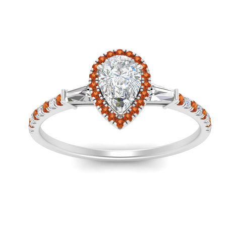 baguette-pear-shaped-halo-accented-orange-sapphire-engagement-ring-in-white-gold-FD10047PERGSAORANGLE5-NL-WG