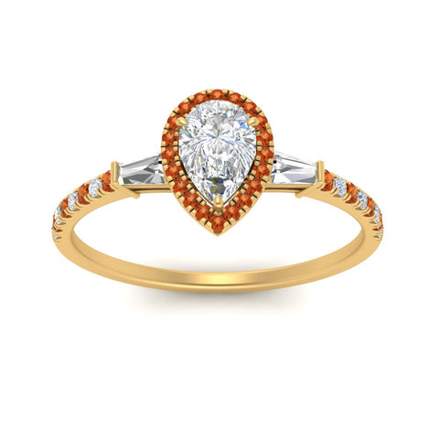 baguette-pear-shaped-halo-accented-orange-sapphire-engagement-ring-in-yellow-gold-FD10047PERGSAORANGLE5-NL-YG