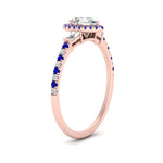 Load image into Gallery viewer, baguette-pear-shaped-halo-accented-sapphire-engagement-ring-in-rose-gold-FD10047PERGSABLANGLE2-NL-RG
