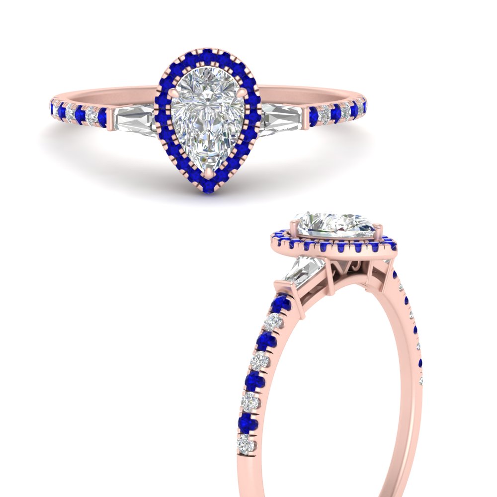 baguette-pear-shaped-halo-accented-sapphire-engagement-ring-in-rose-gold-FD10047PERGSABLANGLE3-NL-RG