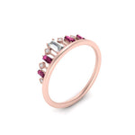 Load image into Gallery viewer, baguette-pink-sapphire-band-for-solitaire-ring-in-rose-gold-FD9810BGSADRPIANGEL3-NL-RG.jpg
