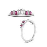 Load image into Gallery viewer, baguette-pink-sapphire-band-for-solitaire-ring-in-white-gold-FD9810BGSADRPIANGEL3-NL-WG.jpg
