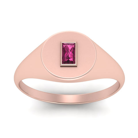Baguette Signet Ring