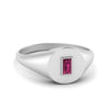 Load image into Gallery viewer, Baguette Signet Ring
