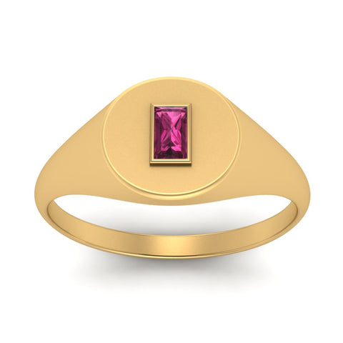 Baguette Signet Ring