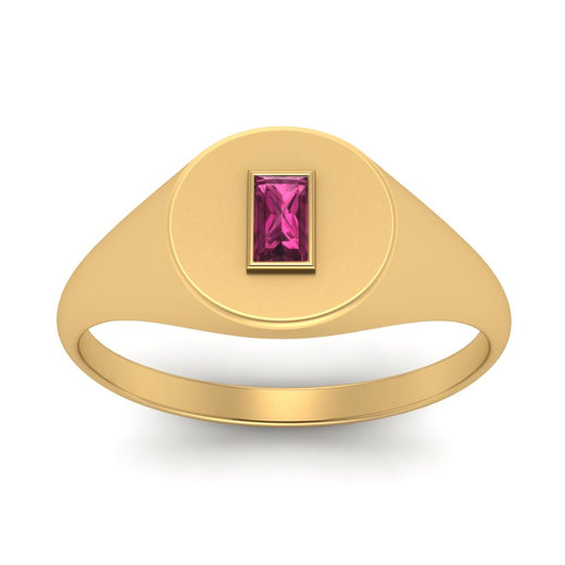 Baguette Signet Ring