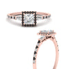 Load image into Gallery viewer, baguette-princess-cut-halo-accented-black-diamond-engagement-ring-in-rose-gold-FD10047PRRGBLACKANGLE3-NL-RG