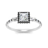 Load image into Gallery viewer, baguette-princess-cut-halo-accented-black-diamond-engagement-ring-in-white-gold-FD10047PRRGBLACKANGLE5-NL-WG