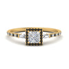 Load image into Gallery viewer, baguette-princess-cut-halo-accented-black-diamond-engagement-ring-in-yellow-gold-FD10047PRRGBLACK-NL-YG