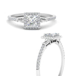 Load image into Gallery viewer, baguette-princess-cut-halo-accented-diamond-engagement-ring-in-platinum-FD10047PRRANGLE3-NL-WG
