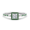 Load image into Gallery viewer, baguette-princess-cut-halo-accented-emerald-engagement-ring-in-white-gold-FD10047PRRGEMGR-NL-WG