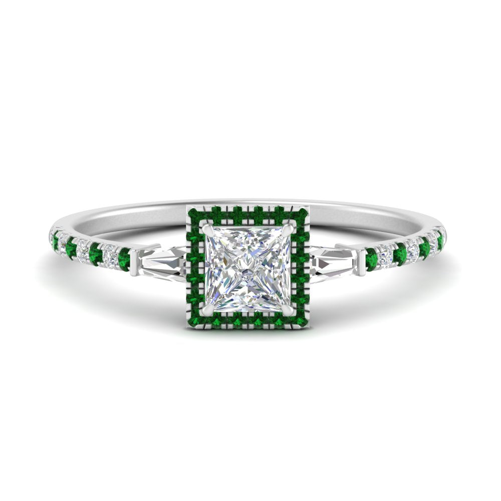 baguette-princess-cut-halo-accented-emerald-engagement-ring-in-white-gold-FD10047PRRGEMGR-NL-WG