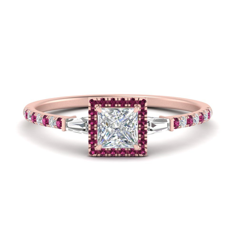 baguette-princess-cut-halo-accented-pink-sapphire-engagement-ring-in-rose-gold-FD10047PRRGSADRPI-NL-RG