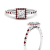Load image into Gallery viewer, baguette-princess-cut-halo-accented-ruby-engagement-ring-in-white-gold-FD10047PRRGRUDRANGLE3-NL-WG
