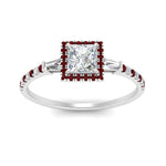 Load image into Gallery viewer, baguette-princess-cut-halo-accented-ruby-engagement-ring-in-white-gold-FD10047PRRGRUDRANGLE5-NL-WG