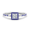 Load image into Gallery viewer, baguette-princess-cut-halo-accented-sapphire-engagement-ring-in-white-gold-FD10047PRRGSABL-NL-WG