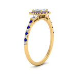 Load image into Gallery viewer, baguette-princess-cut-halo-accented-sapphire-engagement-ring-in-yellow-gold-FD10047PRRGSABLANGLE2-NL-YG