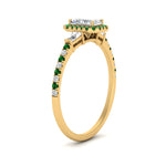 Load image into Gallery viewer, baguette-radiant-cut-halo-accented-emerald-engagement-ring-in-yellow-gold-FD10047RARGEMGRANGLE2-NL-YG