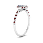 Load image into Gallery viewer, baguette-radiant-cut-halo-accented-ruby-engagement-ring-in-white-gold-FD10047RARGRUDRANGLE2-NL-WG