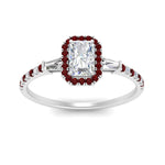 Load image into Gallery viewer, baguette-radiant-cut-halo-accented-ruby-engagement-ring-in-white-gold-FD10047RARGRUDRANGLE5-NL-WG