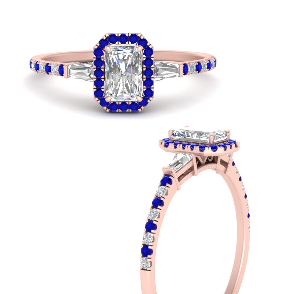 baguette-radiant-cut-halo-accented-sapphire-engagement-ring-in-rose-gold-FD10047RARGSABLANGLE3-NL-RG
