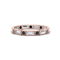 Thumbnail 45 - Baguette Round Bezel Eternity Band
