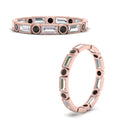 Thumbnail 46 - Baguette Round Bezel Eternity Band