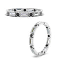 Thumbnail 70 - Baguette Round Bezel Eternity Band