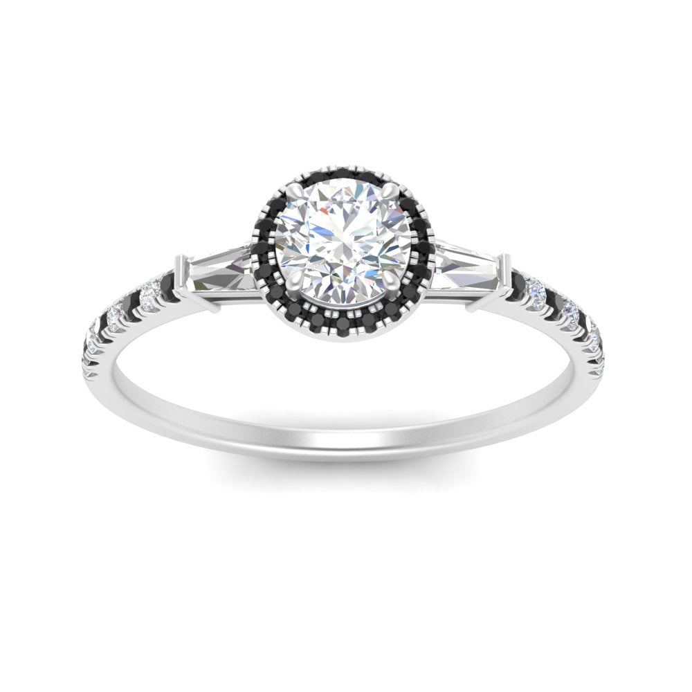 baguette-round-cut-halo-accented-black-diamond-engagement-ring-in-white-gold-FD10047RORGBLACKANGLE5-NL-WG