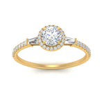 Load image into Gallery viewer, baguette-round-cut-halo-accented-diamond-engagement-ring-in-yellow-gold-FD-10047RORANGLE5-NL-YG_5cf93c97-4b7b-45ae-b594-2c578255f64f