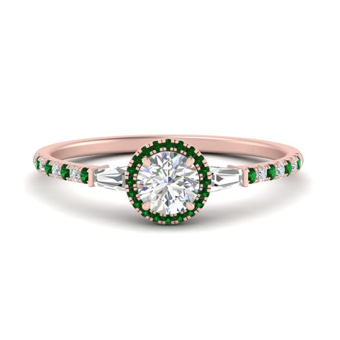 baguette-round-cut-halo-accented-emerald-engagement-ring-in-rose-gold-FD10047RORGEMGR-NL-RG
