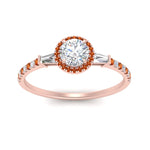 Load image into Gallery viewer, baguette-round-cut-halo-accented-orange-sapphire-engagement-ring-in-rose-gold-FD10047RORGSAORANGLE5-NL-RG