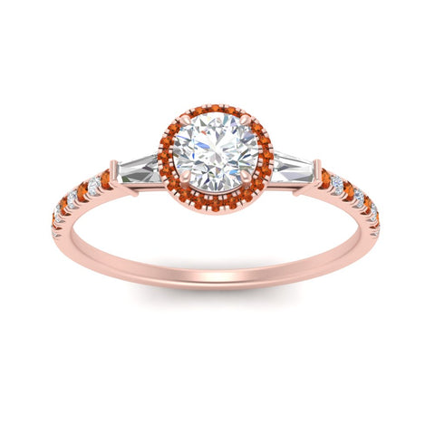 baguette-round-cut-halo-accented-orange-sapphire-engagement-ring-in-rose-gold-FD10047RORGSAORANGLE5-NL-RG