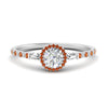 Load image into Gallery viewer, baguette-round-cut-halo-accented-orange-sapphire-engagement-ring-in-white-gold-FD10047RORGSAOR-NL-WG