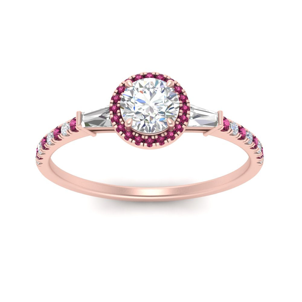 baguette-round-cut-halo-accented-pink-sapphire-engagement-ring-in-rose-gold-FD10047RORGSADRPIANGLE5-NL-RG