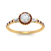 Load image into Gallery viewer, baguette-round-cut-halo-accented-ruby-engagement-ring-in-yellow-gold-FD10047RORGRUDRANGLE5-NL-YG