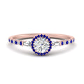 Thumbnail 5 - baguette-round-cut-halo-accented-sapphire-engagement-ring-in-rose-gold-FD10047RORGSABL-NL-RG_59eada3b-cf57-425c-b141-41ee21038630
